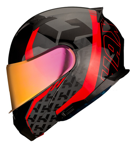 Hax Helmets. Casco Moto Abatible Dot + Ece 06. Amatista Wind