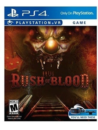 Until Dawn: Rush Of Blood Ps4 Playstation Vr