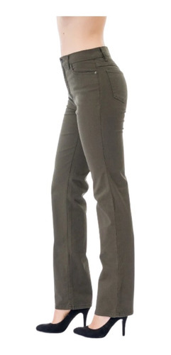 Pantalon Scandia Gabardina Stretch Recto Cintura