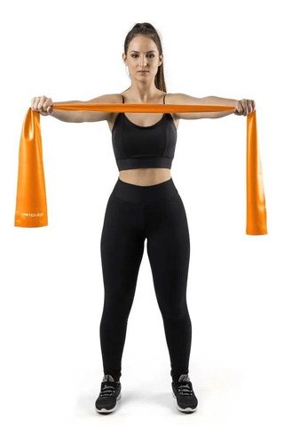 Imagem 1 de 4 de Faixa Elástica De Ginástica Pilates Fisioterapia Suave Leve