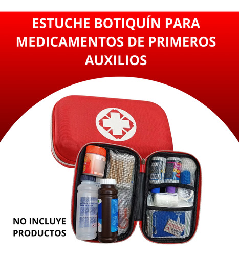 Estuche Botiquín Para Medicamentos De Primeros Auxilio Viaje