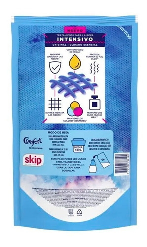 Comfort Suavizante Concentrado Intense Original Doypack 1 Lt
