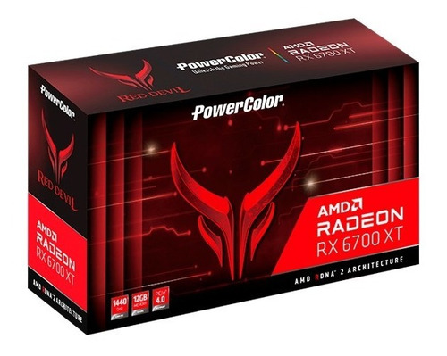 Placa De Video Powercolor Rx 6700 Xt Red Devil 12gb Gddr6