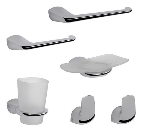 Combo De Accesorios Para Baño Fv Epuyén 0179.06/l2 - 6 Pzs