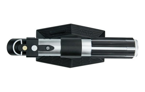 Lampara De Noche Decorativa Sable De Luz Star Wars Estructura Negra