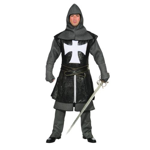 Disfraz Para Hombre Caballero Medieval Negro Talla L