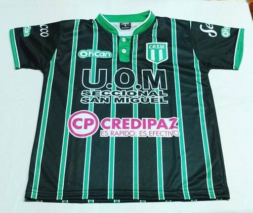 Camisetas Niño Negra Club Atletico San Miguel Talle 8,12,16