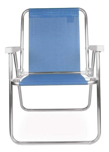 Mor Sannet 002278 silla de playa plegable de aluminio color azul