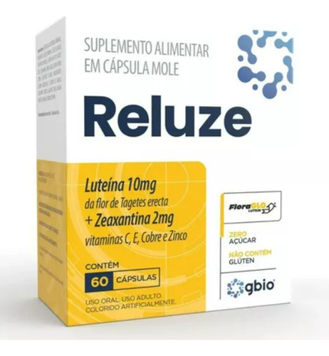 Reluze Luteína + Zeaxantina 60 Cápsulas Sabor Sem