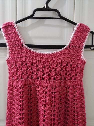 Vestido A Crochet Niña Talla 8 