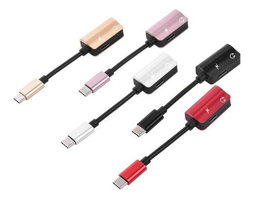 Imagen 10 de 12 de 2 Unidades Adaptador De Tipo C A 3,5mm Cargadores Usb C