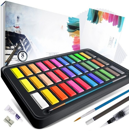 Juego De Pintura Profesional Acuarelas 48 Colores Kit Nuevo