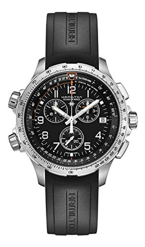 Hamilton Xwind Gmt Esfera Negra Reloj Cronografo Para Hombr