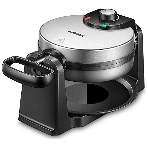 Belga Waffle Maker Aicook 180 Flip Double Waffle Hierro...