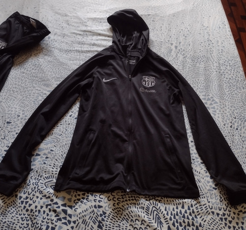 Conjunto Deportivo Nike Barcelona Spotify Xl Niños Impecable Negro (Usado)
