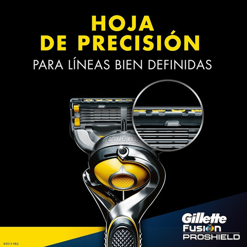 Imagen 6 de 10 de Repuestos para afeitar Gillette Fusion5 Proshield 4 u