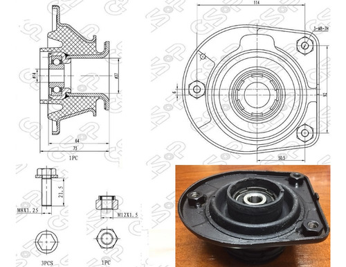 Torreamortiguadordelantero Derecho Gsp Fiat Siena 11-11