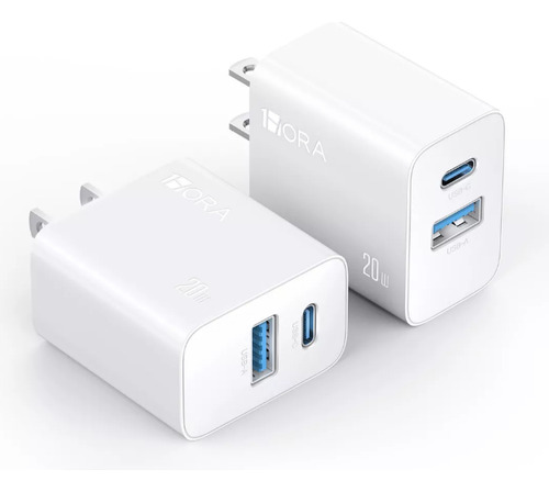 Cargador 1hora Doble Puerto Usb-c Y Usb-a (Usado)