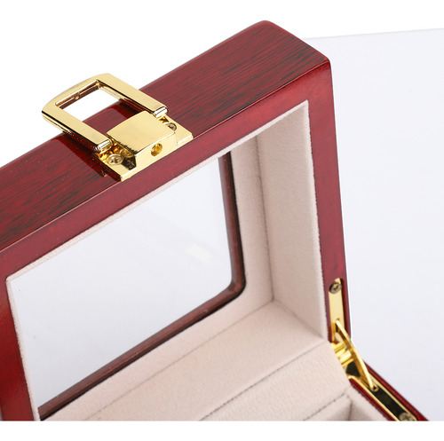 Caja Expositora De Relojes De Madera Con 2 Rejillas Para Par