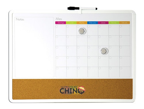 Planner Blanca Y De Corcho Planificador Semanal Olami 43x58c