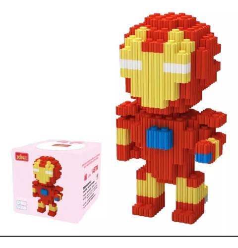 Minibloques 3d Para Niños Coleccion Super Heroes Caricaturas