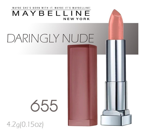 Imagen 1 de 4 de Labial Lipstick Color Sensational Creamy Mattes Maybelline 
