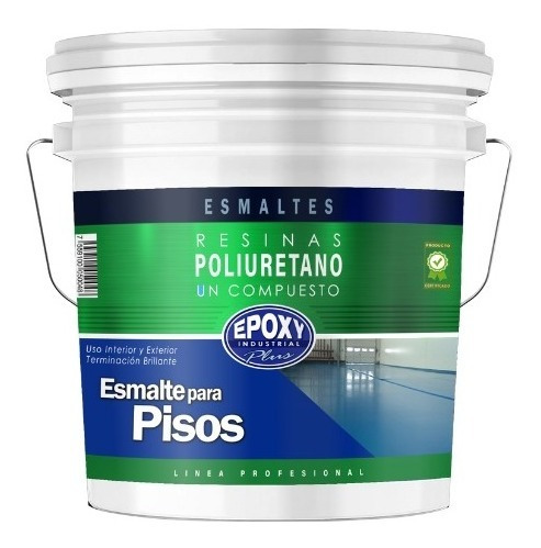 Esmalte Para Pisos Epoxico Poliuretano Gris Tineta 16lts