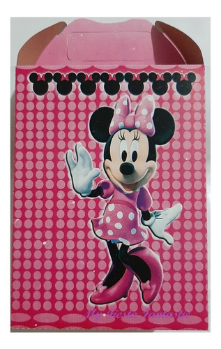 Minnie Mouse Mimi Paq 30 Dulceros Cajitas Bolo Feliz Daysi