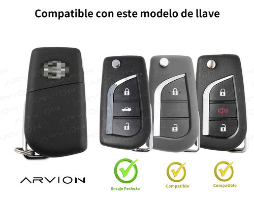 Funda Para Llave Toyota Hilux Rav4 Corolla Avanza Carcasa