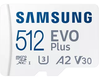 Samsung Micro Sd 512gb Evo U3 A2 V30 130mb/s Gopro Switch