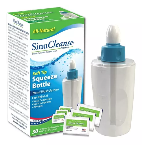 Lavado Nasal Solucion Salina Sinu Cleanse 30 Und + Botella