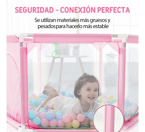 Corralito Para Bebe Corral Plegable Juegos Y Niños+40 Bolas