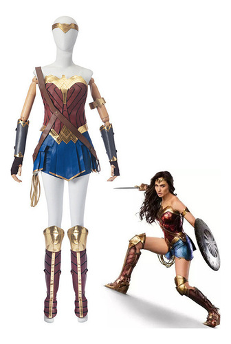 11pcs Disfraz De Cosplay De Wonder Woman De Halloween Para Adultos