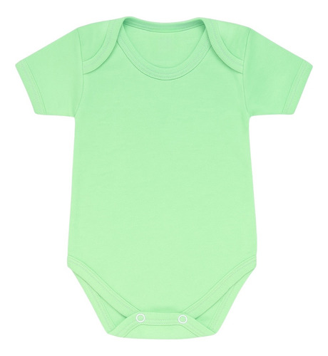Set 6 Pañaleros Bebé Manga Corta Algodón Lisa Colores Suave Niña 0-3 Meses Colores