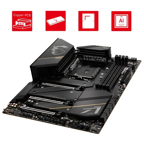 Meg X570s Ace Max Placa Base Para Juego Atx Amd Zocalo 4