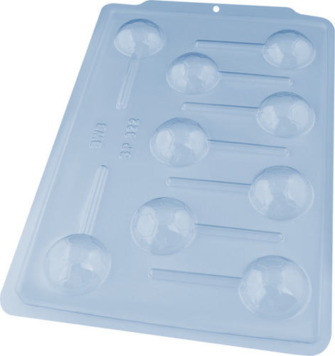 Molde Bwb 3568 Chupetin Pelota De Futbol / Lauacu Transparente