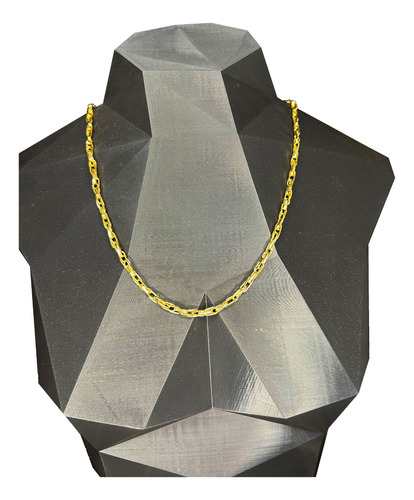 Corrente Cordão Baguete Duplo 13 Gramas 70cm Ouro 18k