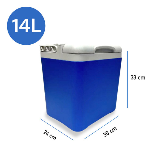 Hielera Portátil Con Ruedas Plástico Resistente Set De 4 Pz Azul