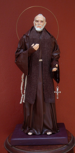 Padre Pio De Pietralcina Imagen Religiosa Artesanal 2