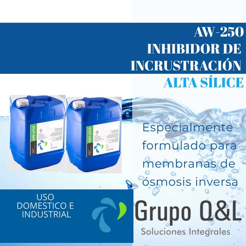 Inhibidor De Incrustacion De Membranas  De Oi Galon 4 Kg