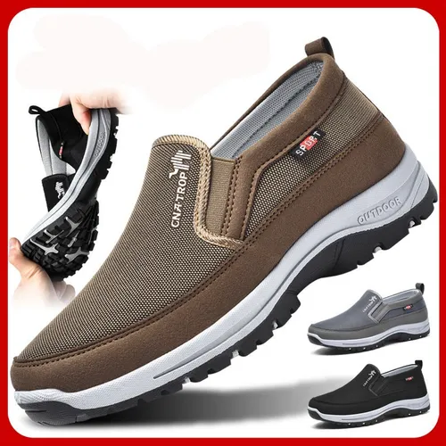 Mocasines Cómodos De Cuña Suela Blanda Hombre Tallas Grandes