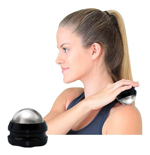 Masajeador Ball Roller Gira 360 Grados Frio Calor De Acero