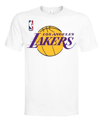 Polera Nba - La Lakers - Algodon Mod1