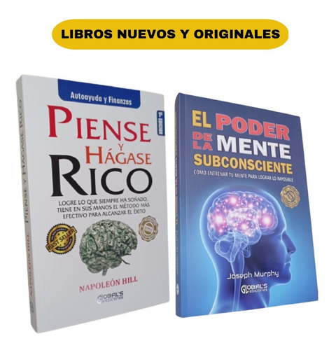 Libro  Original Piense Y Hagase Rico + El Poder De La Mente