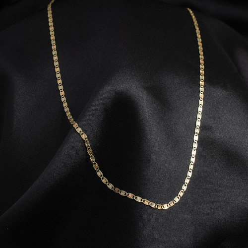 Cadena Florentina Diamantado Estrella 2 Mm X 45 Cm Oro 14k Color Dorado