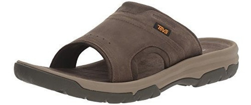 Sandalias Teva Langdon Slide Para Hombre, Nogal, 7 Medianas 