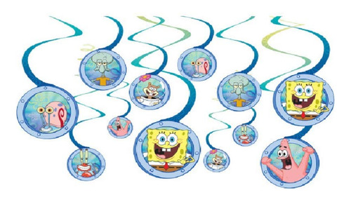 Amscan Spongebob Hanging Swirl Value Pack (multicolor) Acces
