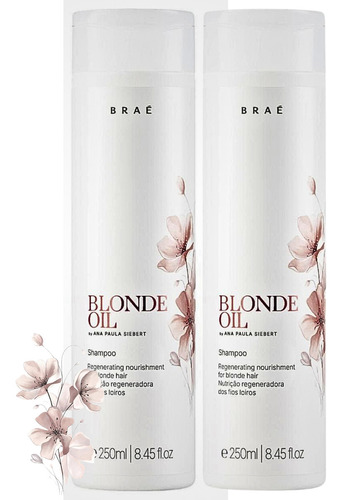 Kit 2 Shampoo Brae Blonde Oil 250ml By Ana Paula Siebert