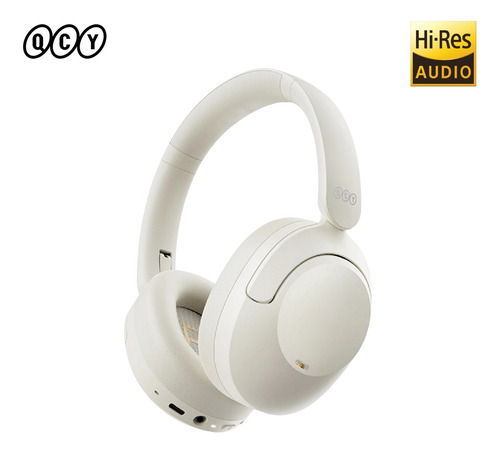 Audífono Inalámbrico Qcy H4 Anc Bluetooth Blanco Hi-res 70h