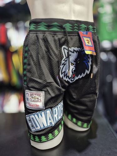 Short Bermuda Nba Básquet Minnesota Timberwolves Negro L